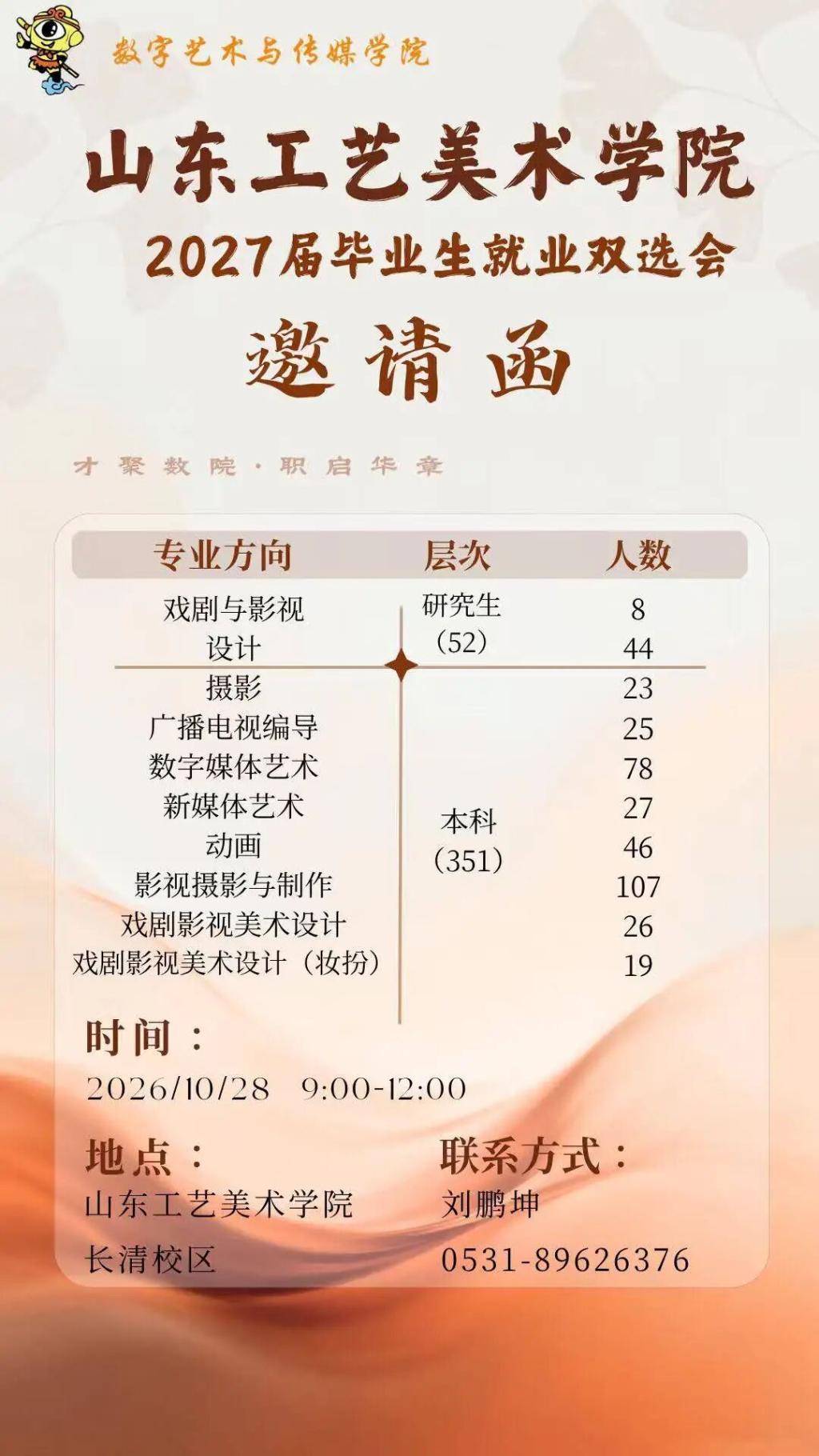 数字艺术与传媒学院2027届毕业生就业推介